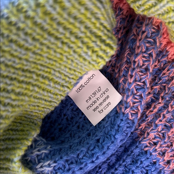 NWT 27 Miles Cinzia Ombré Pullover Rainbow Knit Sweater - Picture 5 of 5